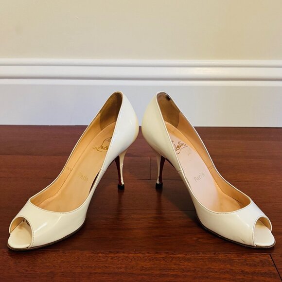 Christian Louboutin Very Prive Peep Toe Pumps 36.5 - Picture 1 of 4